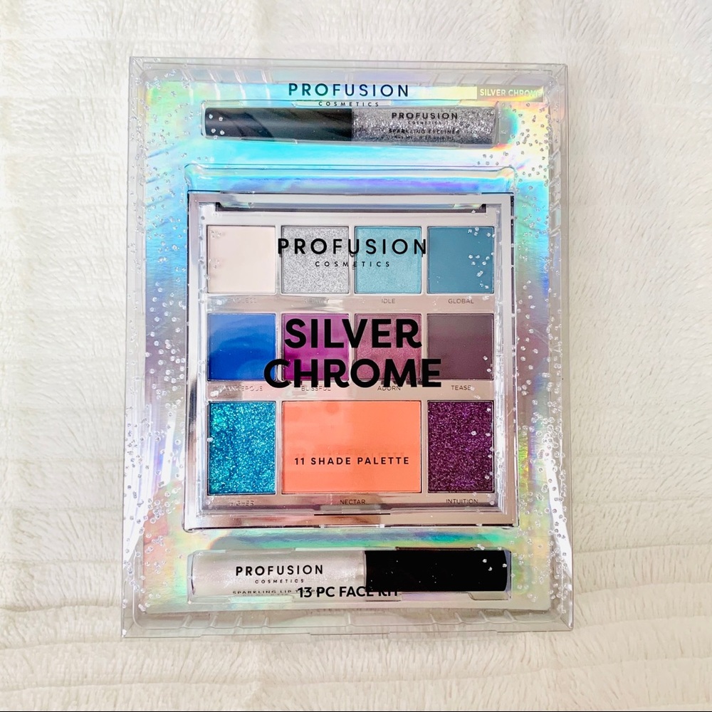 Profusion Cosmetics Silver Chrome 13 Pc Palette